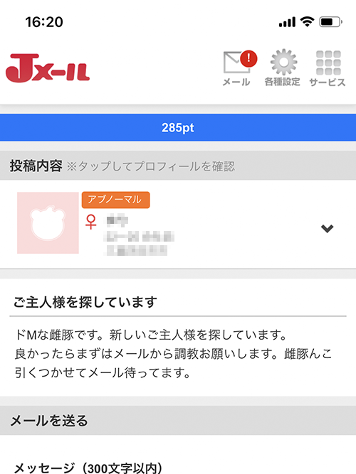 ご主人様を探しています